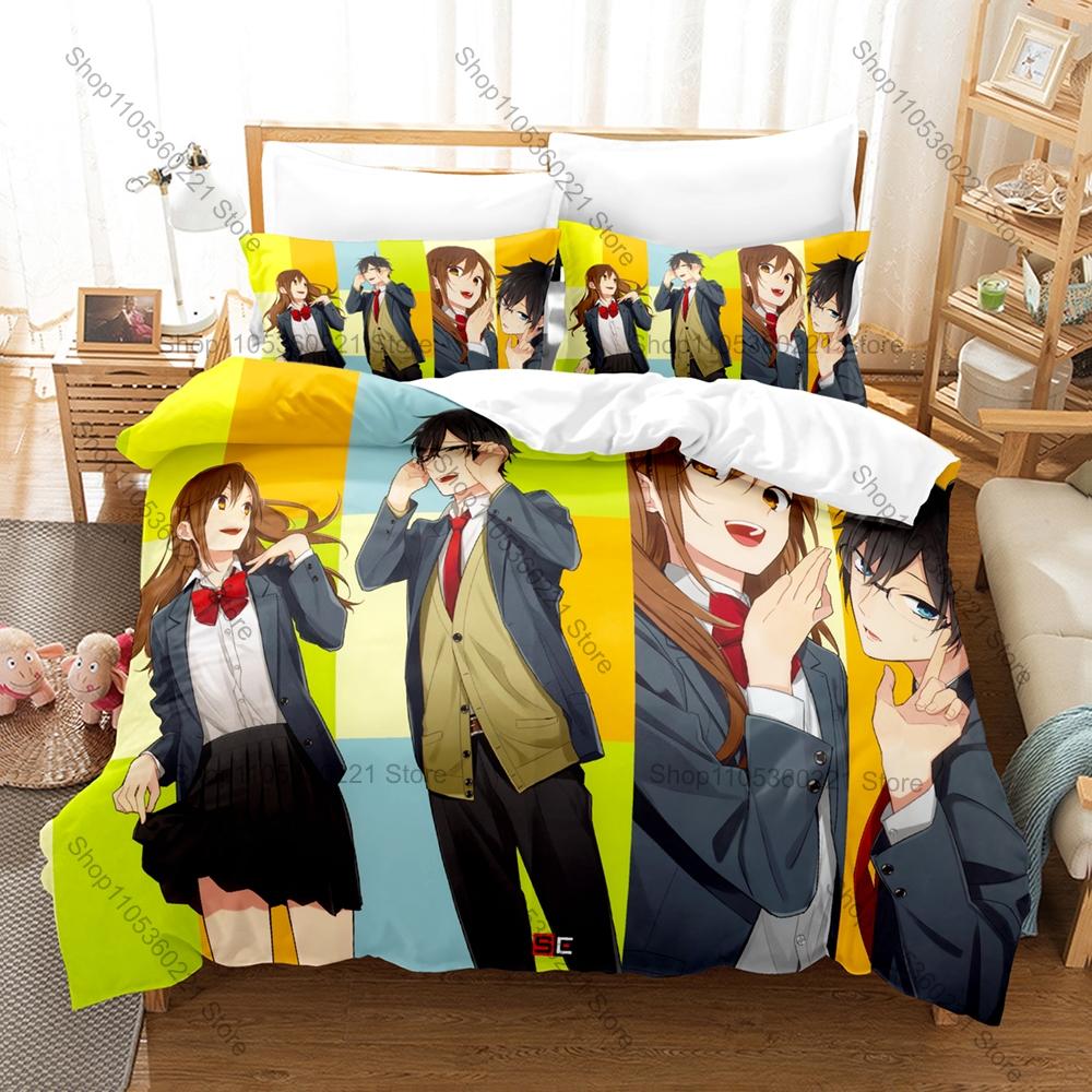 Personality Miyamura Izumi Bedding Set New Anime Character Printed Duvet Cover & Pillowcase Home Textile Gift All Sizes Availabl