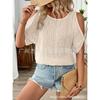 JPNTKY Women's Fashion Casual O-Neck Short Sleeve Blouses & Shirts