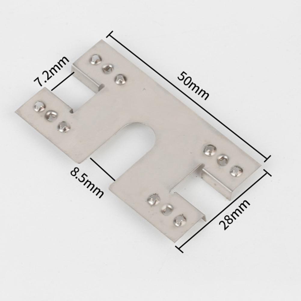 50 Stück 28x50mm Solarpanel Erdungsklemme Unterlegscheibe Abstandshalter 304 Edelstahl Solarpanel Photovoltaik Leitblech