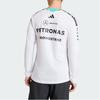 Adidas Mercedes - Amg Petronas Formula 1 Team Jersey Authentic Slim Fit Long Sleeve Sports T-Shirt Men Tops KE5308