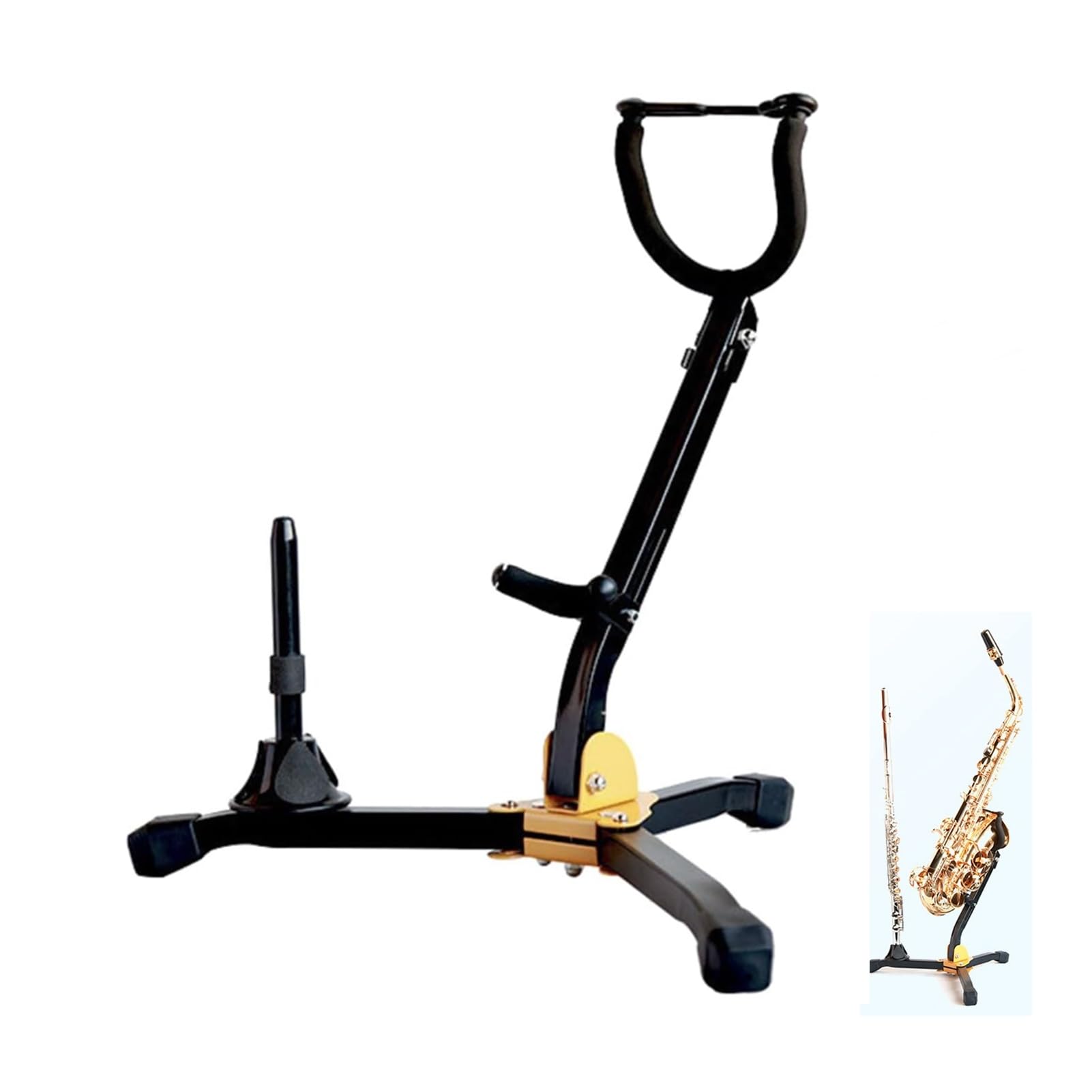 

Стойка для двух саксофонов Boono, подходит для сопрано-саксофона, кларнета, флейты и тромбона (Двойная подставка)