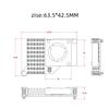 Raspberry Pi 5 Official Case with Cooling Fan for RPI 5 Official Aluminum Box Shell Enclosure Fuel Injectors 6