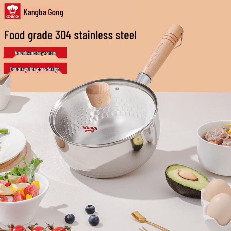 Kombach 18cm Non-stick Stainless Steel Yukihira Pot