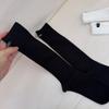 Solid Color Women Stockings Breathable Calf Socks Simple Knee High Socks  Autumn