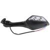A20F-Motorcycle Side Rearview Mirrors With Turn Signal LED Light For Honda CBR250R CBR300R CBR500R CBR650F CBR650R