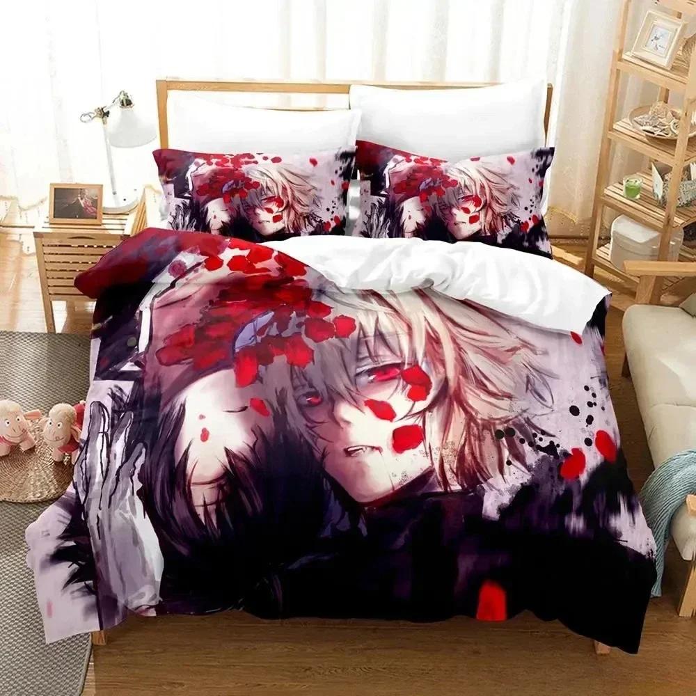 Fashion Seraph of the End Bedding Set Printed With Pillowcase Duvet Cover Soft Queen King Size Bedclothes Home Adult Kid Bedroom