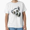 Lemur Splash Portrait Designed And Sold By Caracatita75 Vintage Breathable Unisex Top For Everyday Wear Stretched