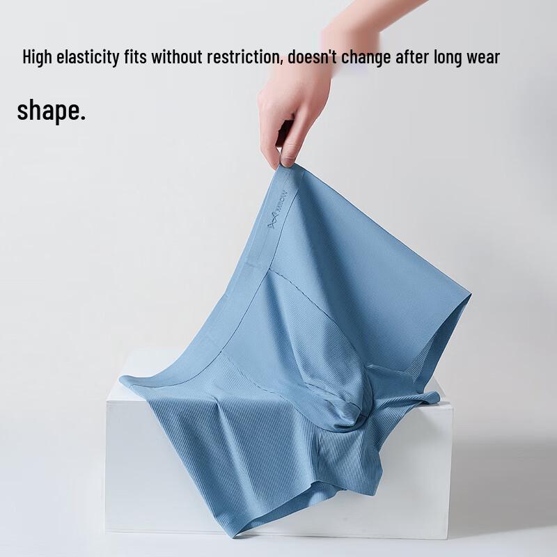 MiiOW Men's 120-Count Modal Antibacterial Boxer Briefs with Silk Crotch (3-Pack)