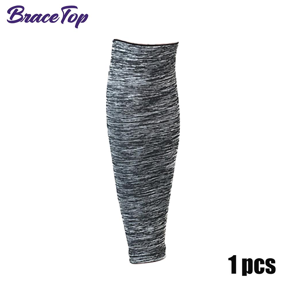 Bracetop 1 Pc Sports Compression Leg Sleeve Football Basketball Running Calf Support Stretch Knee Pads