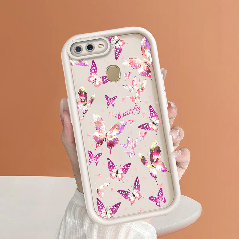 Soft Silicone Square Ladders Cartoon Pattern Full Cover Camera Protection Shockproof Case for OPPO Reno Realme OnePlus