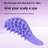 Silicone Scalp Massager Shampoo Brush, Hair Scrubber for Dandruff Removal and Head Massage
