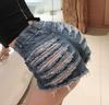 SCIONE Damen Jeansshorts Hot Pants Jeans Nachtclub Damen Sexy High Waist Ripped Pants