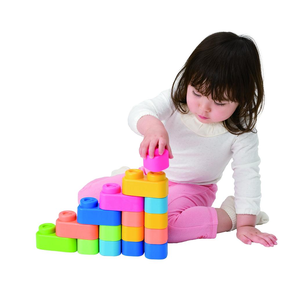 Clemmy Baby Clemmy erste Lernbausteine 20 Stück Softbaustein Basisset Box 156157 Babyfreundlich