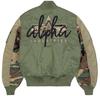 Зимняя куртка Alpha Industries MA-1 Camo Back Embroidery Bomber Jacket Размер Olive Green (258120-01)