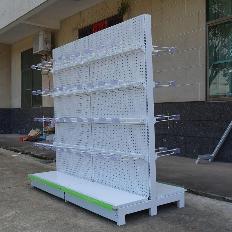 Double-Sided Multi-Layer Display Shelf for Snack Shops