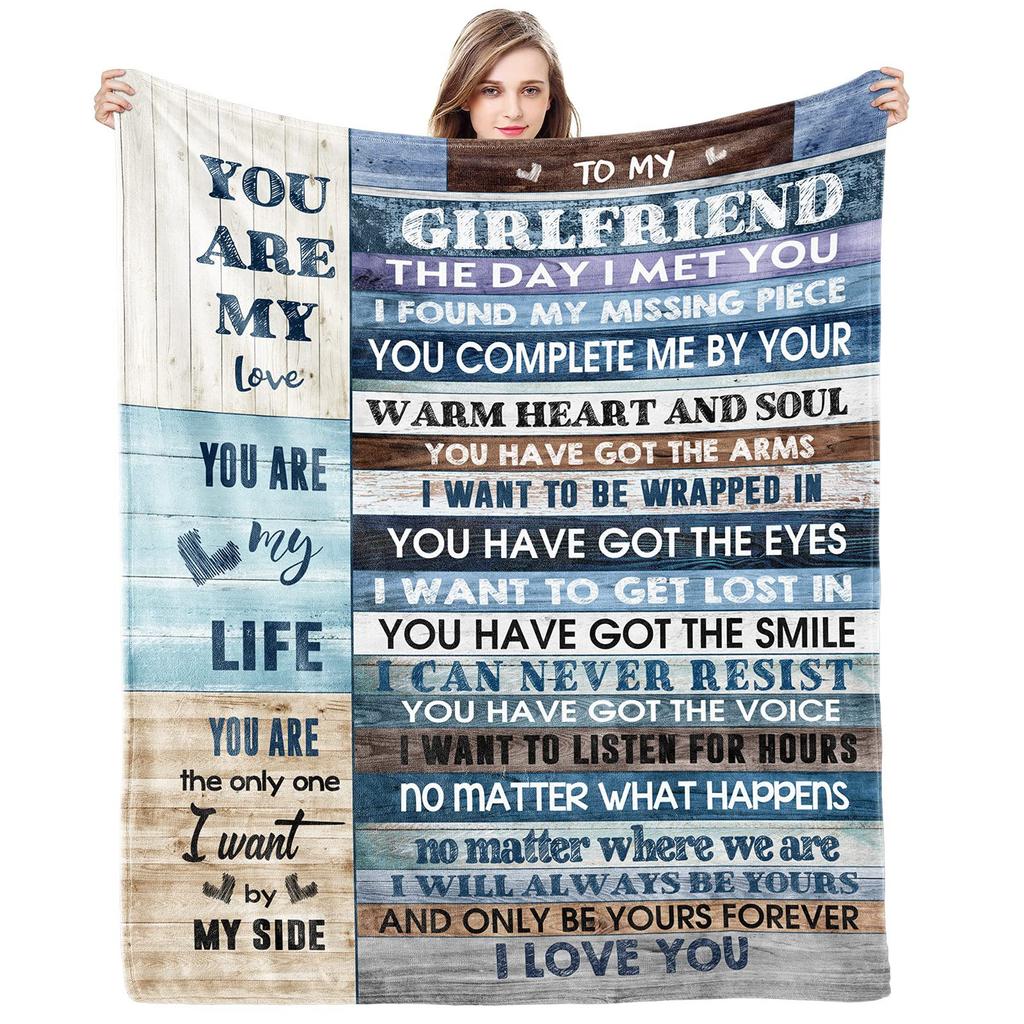 Gift For Girlfriend Flannel Blanket Single-Sided Printed Blanket Decorative Blanket Source