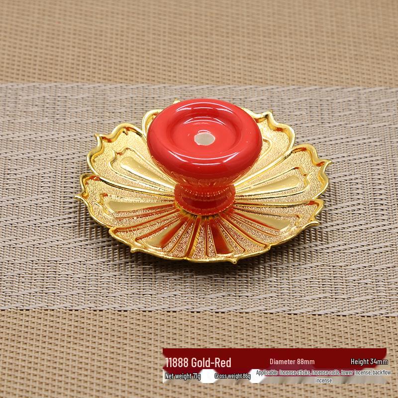 Ceramic Backflow Incense Burner & Holder: Japanese Ornament for Buddha Incense Sticks & Lotus Coil.