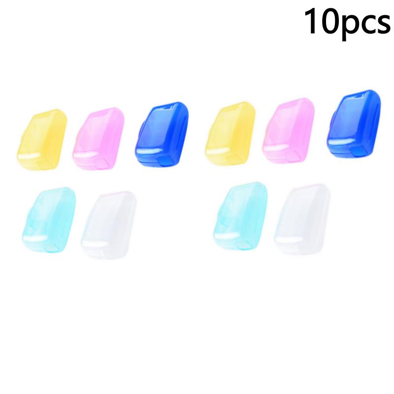 5/10pcs Household Toothbrush Storage Clip Portable Travel Toothbrush Dust Protective Cap Storage Box Toothbrush Head Case