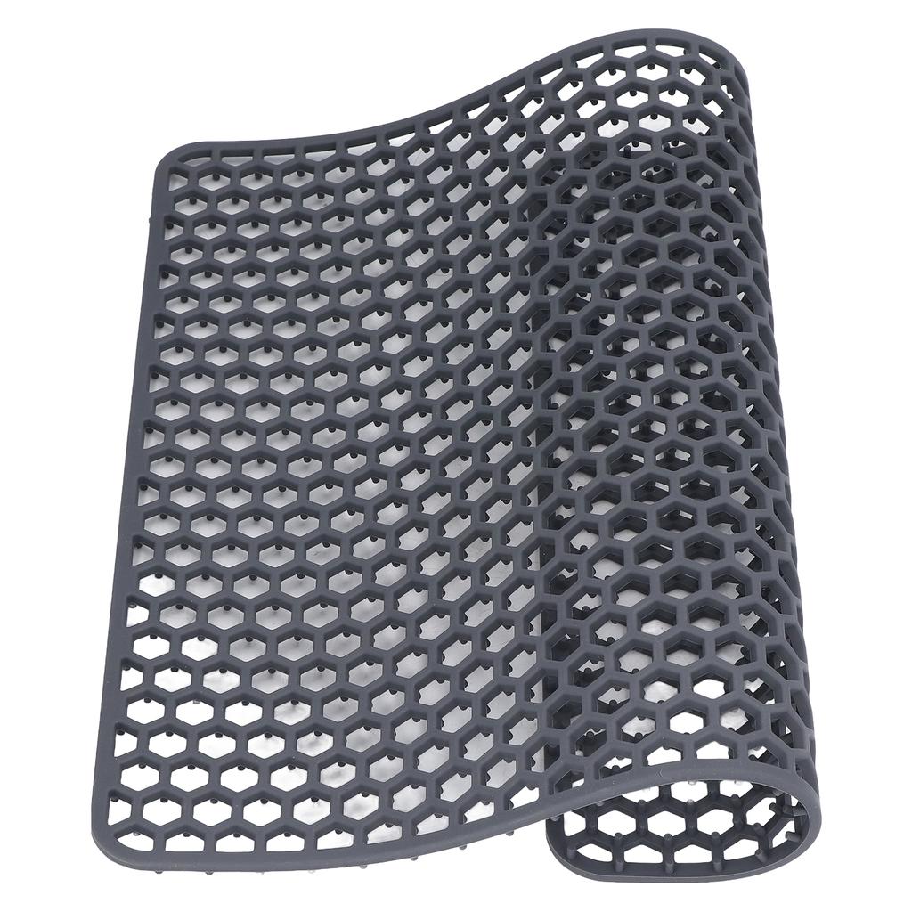 Spülbeckenmatte Silikon Langlebiges Gitterdesign Rutschfeste Spülbeckenschutzmatte für Küche Edelstahl Keramikspülbecken