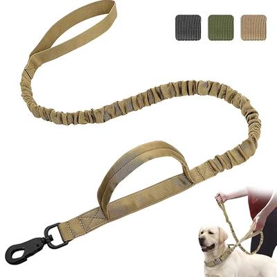 Manufacturers Customize Logo  High Quality Dog Rope Elasticity Dog Leash and Collar Dog Collars Leashes Set