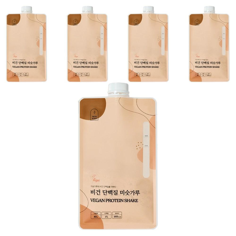 Mommake Vegan Protein Misugaru Shake Pouch 40g 5 pcs Ingredients: may be subject to change at the manufacturer’s discretion. | 40g 5 pcs