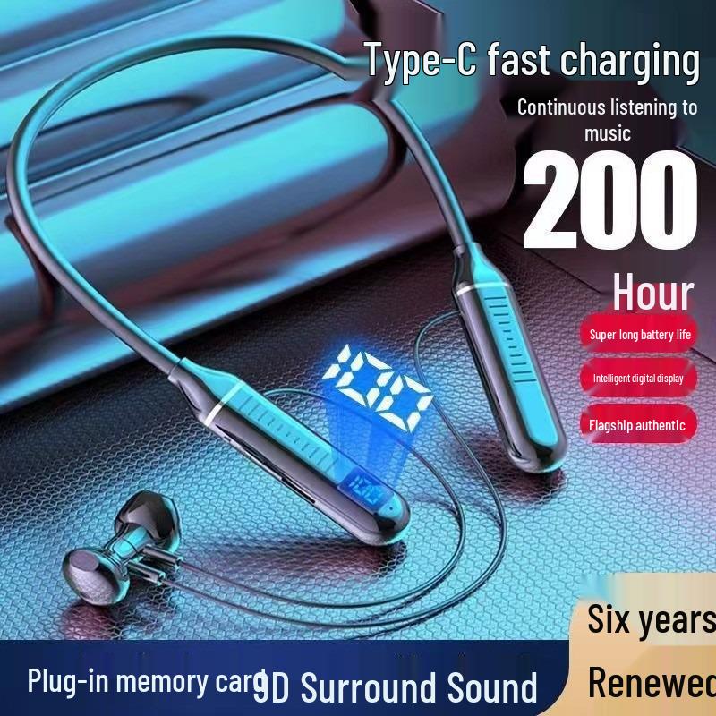 Top-Selling Neckband Wireless Bluetooth Sport Earbuds with Extended Battery Life & 3D Heavy Bass