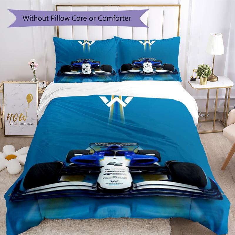 3pcs Racing Bedding Set Duvet Cover Closure Includes 1 Duvet Cover & 2 Pillowcases, Soft and Comfortable for All Seasons.