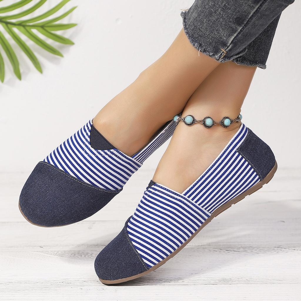 Women Flats Espadrilles Patchwork Slip Op Loafers 2025 New Lightweight Outdoor Shoes Women Comfort Summer Sneakers Women