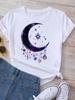 Kids Maycaur T Shirt Unisex Moon Planet Print Fashion Tee Shirts Casual Round Neck Short Sleeve