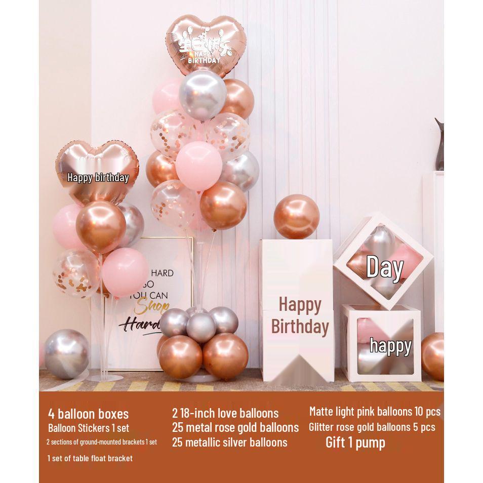 Luminous Happy Birthday Balloons for Adult & Baby Parties - Boys & Girls First Birthday Decoration