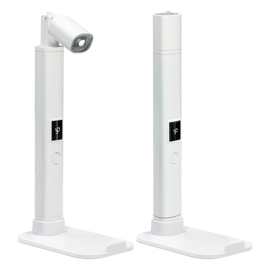 Mini Nail Art Lamp With Bracket USB Rechargeable Portable Extendable Battery Storage Quick-Drying Handheld UV Light For Gel Nail