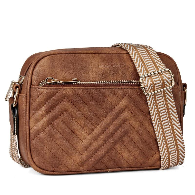 

New women s multi-zipper small messenger bag wide shoulder strap mobile phone wallet pu single shoulder messenger bag 24*7.6*17（cm）