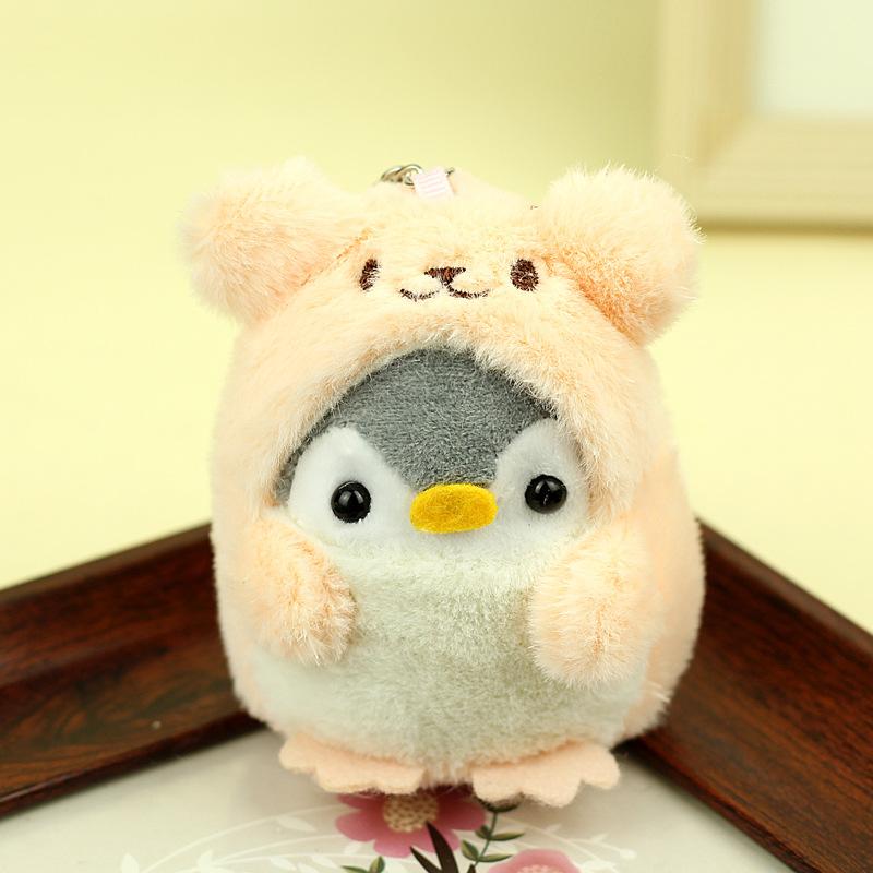 Japonská panenka tučňák na tahání roztomilá měnit oblečky malý tučňák internetová celebrita exploze plyšové hračky malý přívěsek velkoobchod