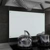 Day and Night - Day and Night Kitchen Splash Protection White Tempered Glass 80x50 Cm