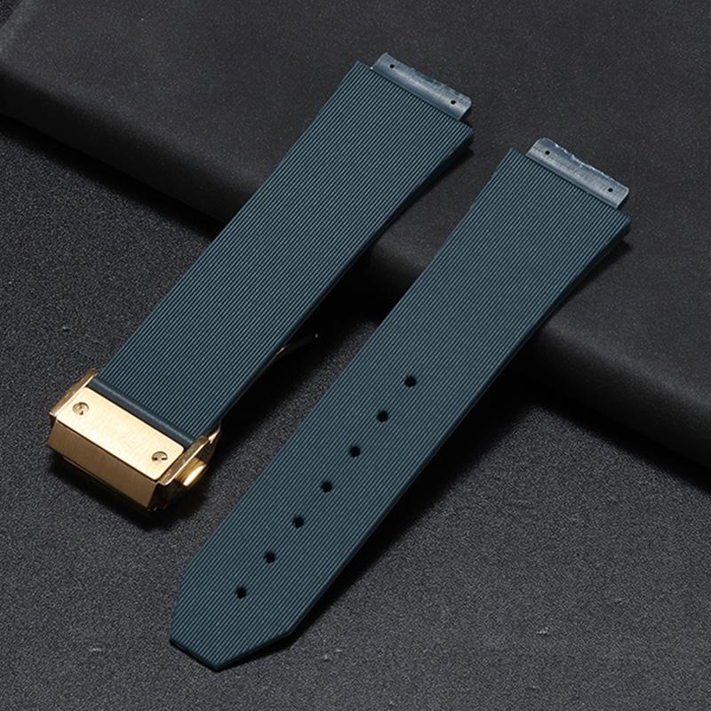 20x13mm 21x16mm cinturino in silicone convesso per HUBLOT BIG BANG CLASSIC FUSION Braccialetti di ricambio 26x19mm braccialetto in gomma da uomo