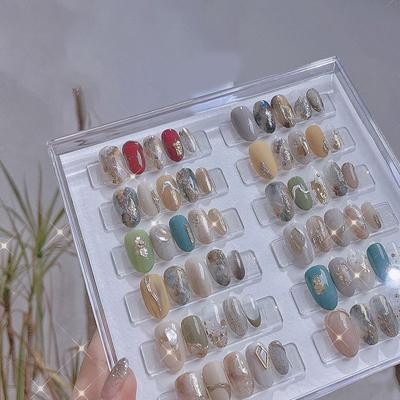 Zestaw Fałszywych Paznokci Tipsów Stojak Do Ekspozycji Sztuki Paznokci Przezroczysty Praktyka Akrylowy Żelowy Uchwyt Na Pasek Manicure Pokazujący Narzędzia