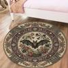Bat Retro Round Area Rug,Carpet Rug for Living Room Bedroom Sofa Playroom Decor,Non-slip Floor Mat100