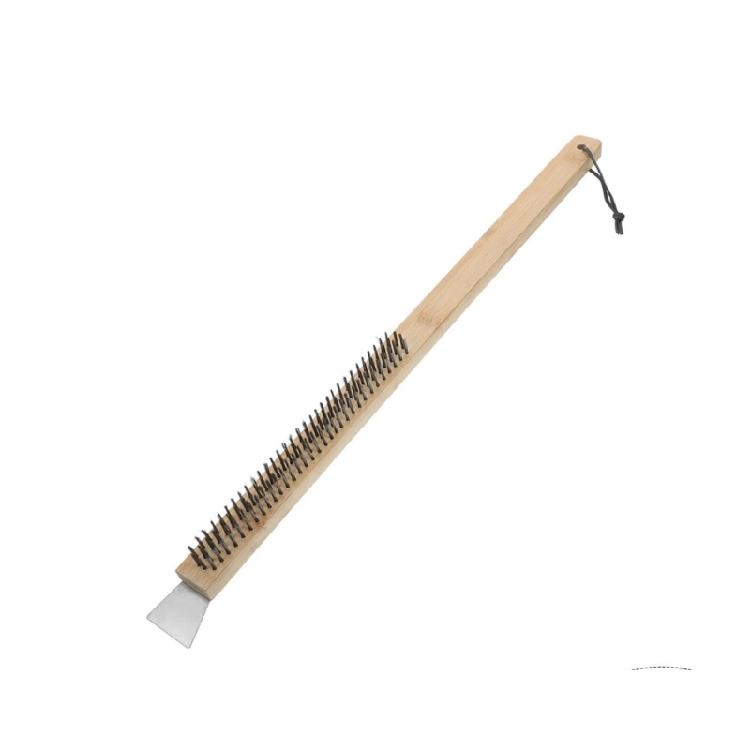 

Extra Long 53cm Wood Handle Pizza Stone Brush With High Density Metal Bristles 1