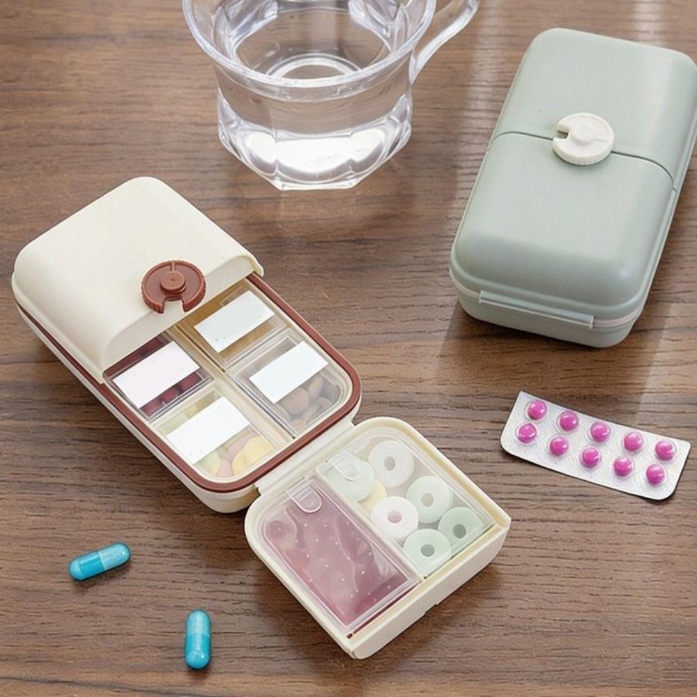 Versiegelte wöchentliche Pillendose Kunststoff-Pillenspender Schmuckaufbewahrungsbox Pillenaufbewahrungsbox Zuhause