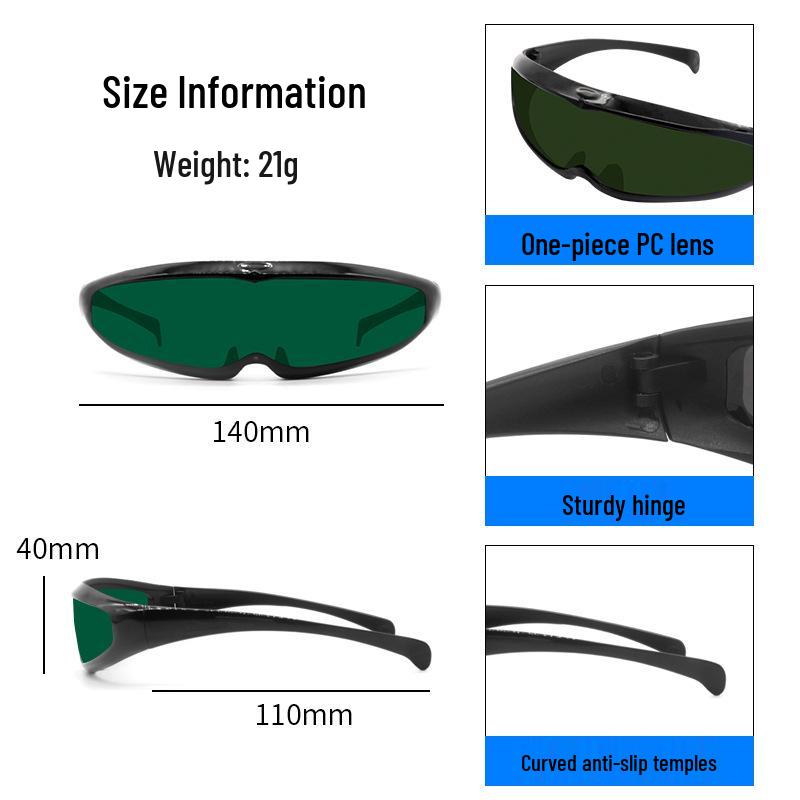 Laser Protection & IPL Glasses: E-light, Hair Removal, 200-2000nm, Welding, Beauty Laser Goggles