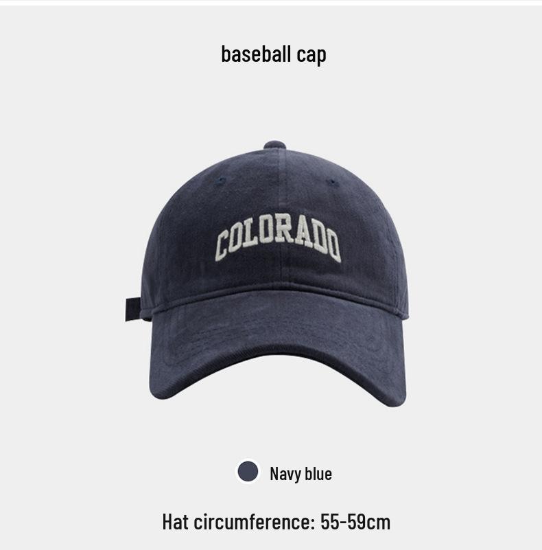 Women's Plus Size Embroidered Baseball Cap - Large Fit, Versatile Sunshade