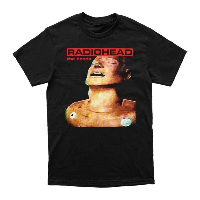 2026 Radiohead (Radio Commander) Rock Band American Casual Minimalist Cotton T-shirt 4XL