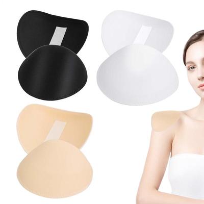 3pairs Sponge Shoulder Pads Sponge Breathable Set-in Pads Shoulder Enhancer for Women Men Breathable Sponge Pads for Blazer