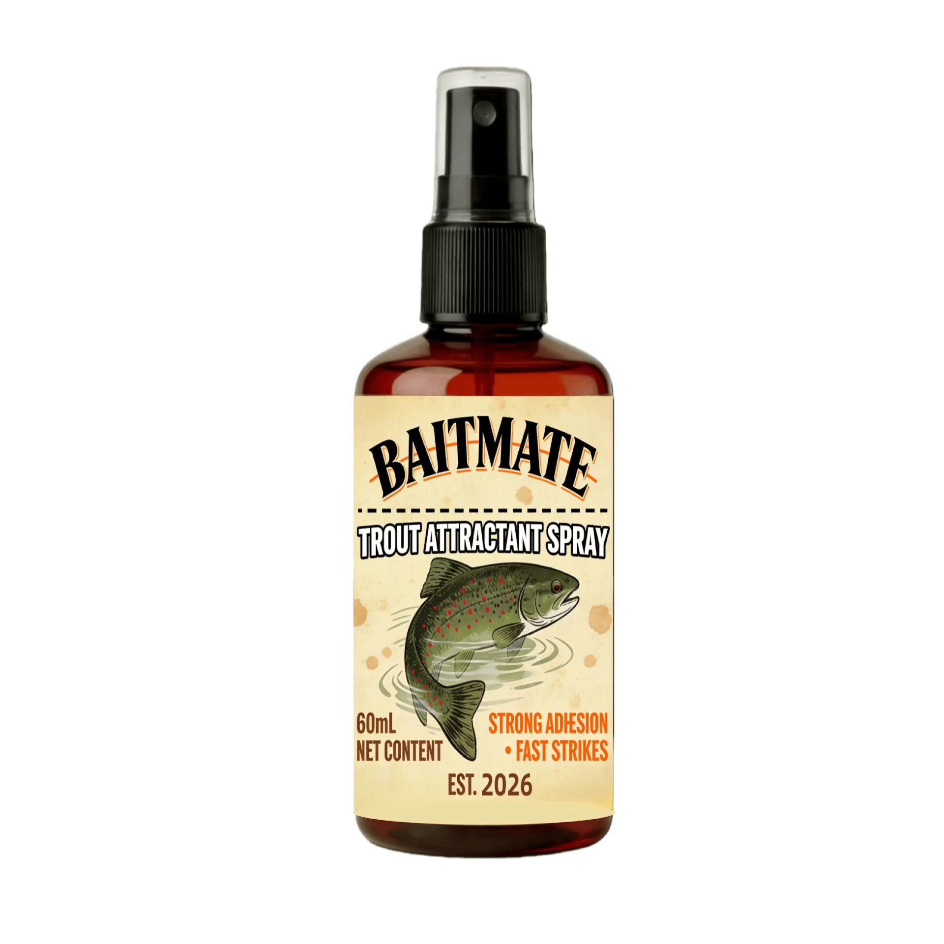 1 Bottle High-Concentration Trout Attractant Spray 60mlPowerful,Penetrating Formula for Rapid Fish Attraction,Crazy Fishing Bait