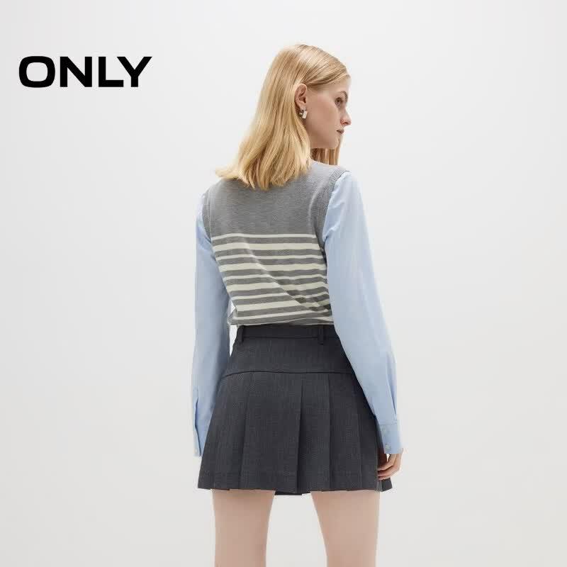 Only Women's A-Line Pleated Mini Skirt