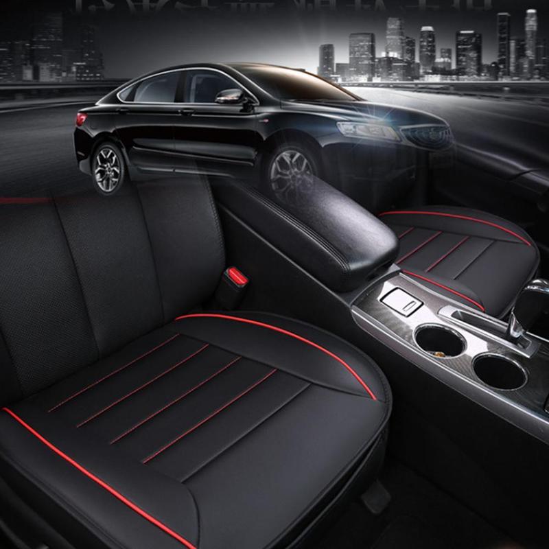 Four Season Universal Car Seat Cover PU Leather Seat Cushion Pad Mat Wear-resistant Waterproof Auto Chair Protector for Car SUV
