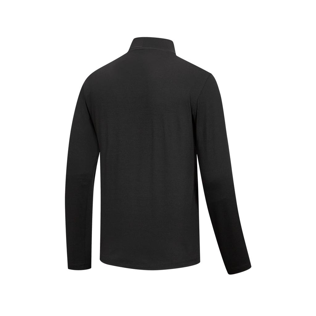 Saucony Project Stand Collar Pullover Simple Long Sleeve T-Shirt Men tops SA2269LT11T-BK001