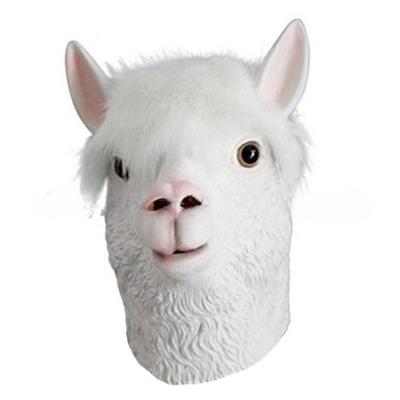 Halloween Latex Alpaca Mask Cute Animal Horse Headgear Role Play Party Costume Wholesale