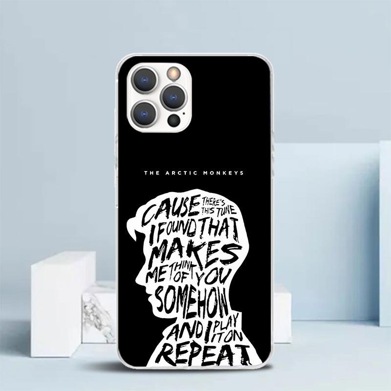 Arctic M-Monkeys Special Offer Soft Cover for iPhone 16 17 Air 15 14 Pro Max 16E Phone Case 13 Mini 12 11 7 SE 8 Print Pattern F