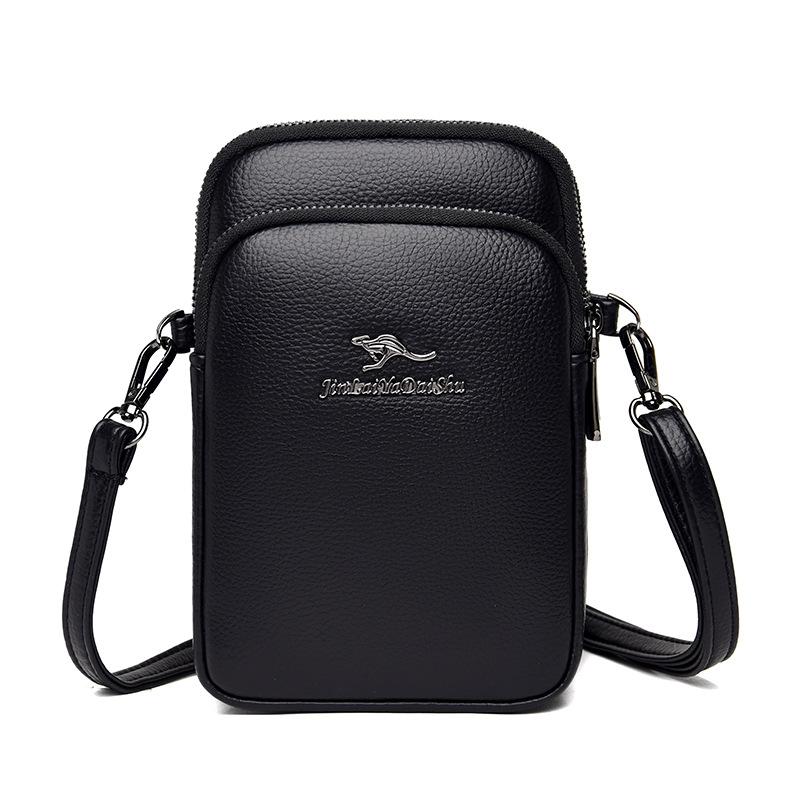 

Women s bag 2025 new middle-aged women s bag simple shoulder messenger bag fashion trend portable mother bag one piece delivery чёрный